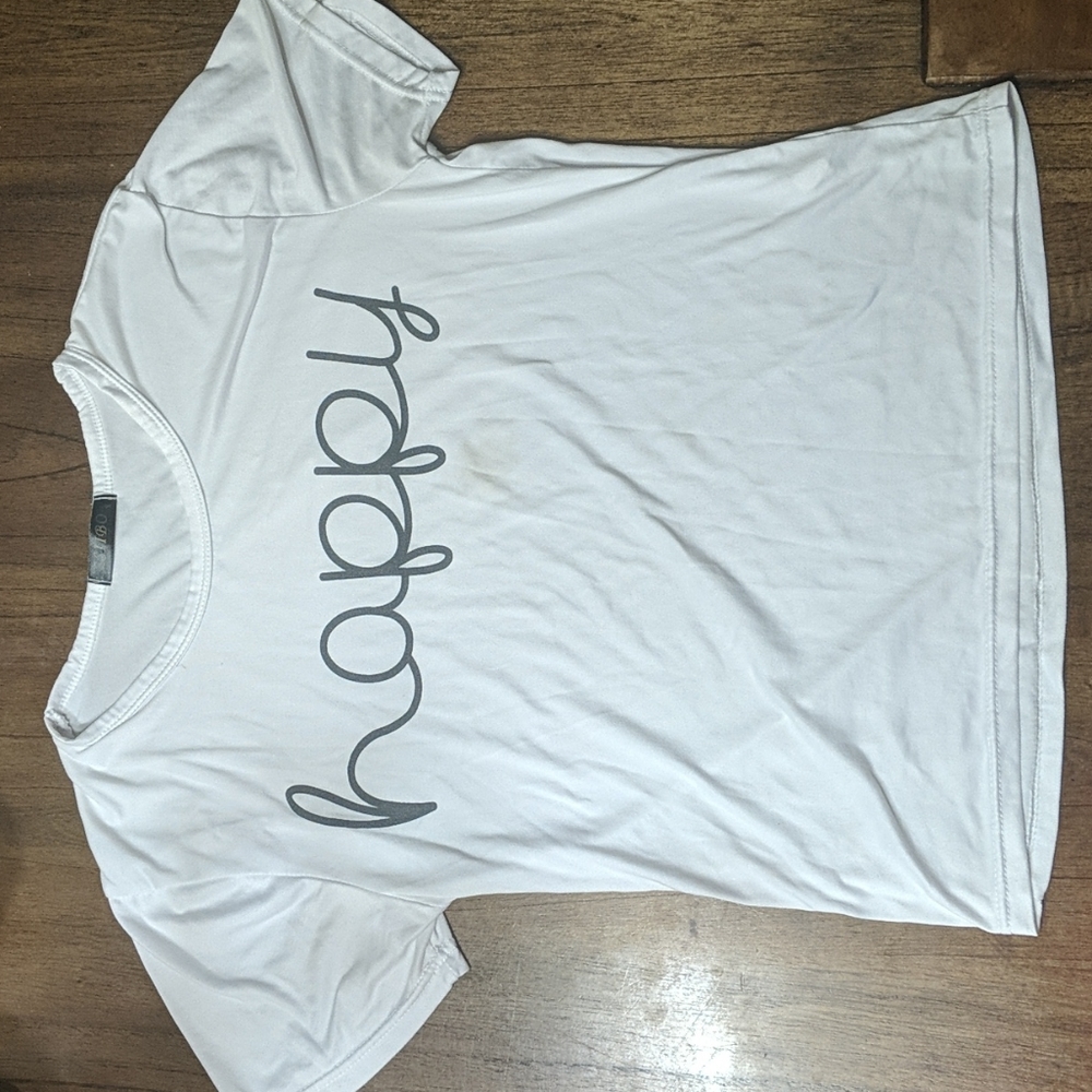 ZSIIBO white happy shirt